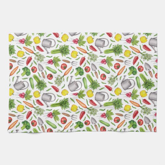 Summer Vegetable Garden Theedoek (Horizontaal)