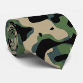 Summer Verdant Camouflage Pattern Stropdas (Opgerold)