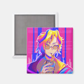 Summer vibe Anime Magneet (Voorkant / Achterkant)