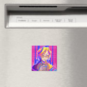 Summer vibe Anime Magneet (Insitu (Vaatwasser))