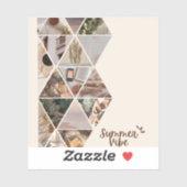 Summer Vibe, ik wil bij je zijn, beige kleur Sticker (Vel)