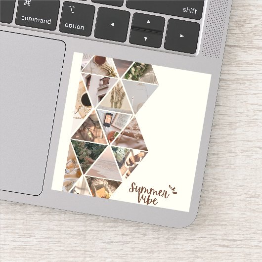 Summer Vibe, ik wil bij je zijn, beige kleur Sticker (Detail)