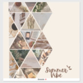 Summer Vibe, ik wil bij je zijn, beige kleur Sticker (Vel)