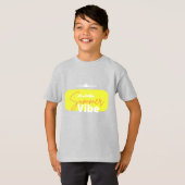 Summer Vibe schattige grijze jongen T-shirt (Voorkant volledig)
