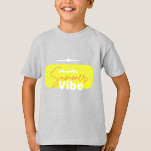 Summer Vibe schattige grijze jongen T-shirt