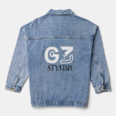 Summer Vibe Unisex Kleding Denim Jacket (Achterkant)