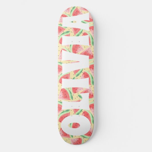 Summer Vibe Watermelon Custom Sweet Skateboard (Voorkant)