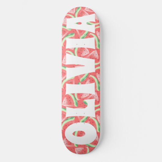 Summer Vibe Watermelon Custom Sweet Skateboard (Voorkant)