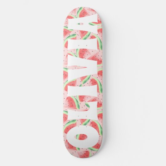 Summer Vibe Watermelon Custom Sweet Skateboard (Voorkant)