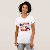 Summer Vibe White Short-Sleeve Women's T-shirt (Voorkant volledig)