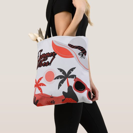 Summer Vibe White Tote bag (Dichtbij)