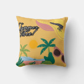 Summer Vibe Yellow Throw pillow Kussen (Voorkant)