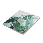 Summer Vibes Banana Leaves Bleek Green Tegeltje (Zijkant)