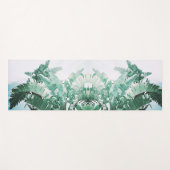 Summer Vibes Banana Leaves Bleek Green Yogamat (Voorkant (horizontaal))