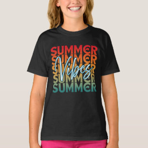 SUMMER VIBES BEACH FAMILIE VAKANTIE T-SHIRT