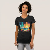Summer Vibes Beach Scene - Tropische zonsondergang T-shirt (Voorkant volledig)