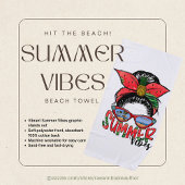 Summer Vibes Beach Towel Strandlaken