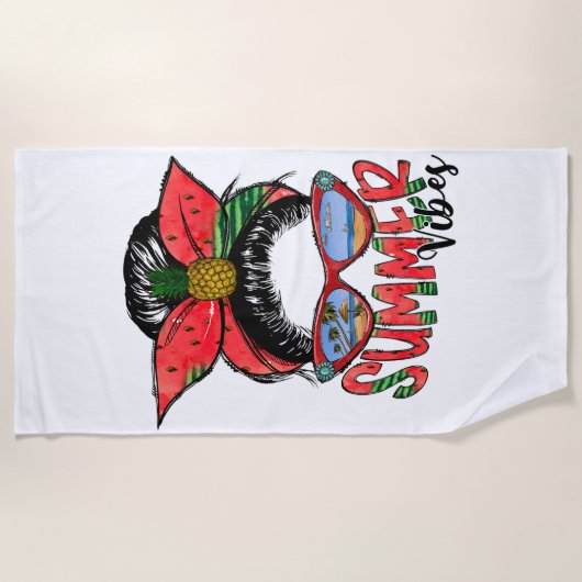 Summer Vibes Beach Towel Strandlaken (Voorkant)