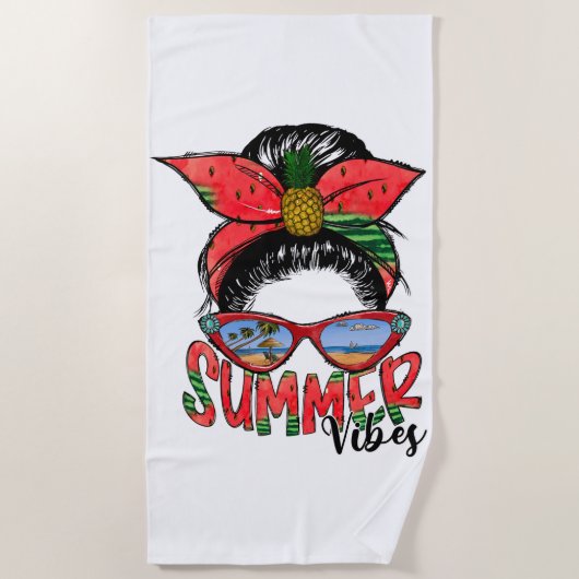 Summer Vibes Beach Towel Strandlaken (Voorkant)