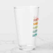 Summer Vibes Beach Vacation Retro Summer Glas (Rechts)