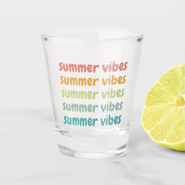 Summer Vibes Beach Vacation Retro Summer Shot Glas