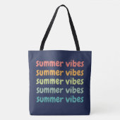 Summer Vibes Beach Vacation Retro Summer Tote Bag (Voorkant)