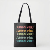 Summer Vibes Beach Vacation Retro Summer Tote Bag (Voorkant)