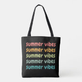 Summer Vibes Beach Vacation Retro Summer Tote Bag (Achterkant)