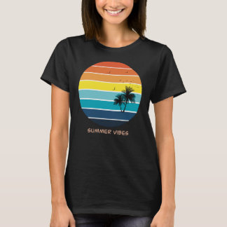Summer vibes Beach vibes vrouw t-shirt tshirt