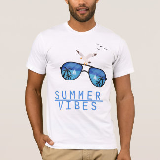 Summer Vibes Beach Zonnebril T-shirt