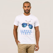 Summer Vibes Beach Zonnebril T-shirt (Voorkant volledig)