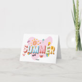 Summer Vibes Bedankkaart (Achterkant)