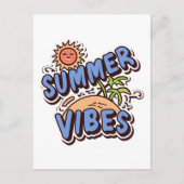 Summer Vibes Briefkaart (Voorkant)
