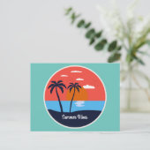 Summer Vibes Briefkaart (Staand voorkant)