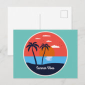 Summer Vibes Briefkaart (Voorkant / Achterkant)