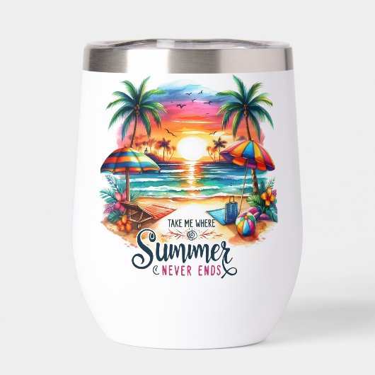 Summer Vibes Brushstroke Beach Sunset-34626 (Achterkant)