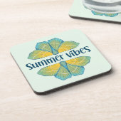 Summer Vibes Butterfly Bier Onderzetter (Linkerzijde)