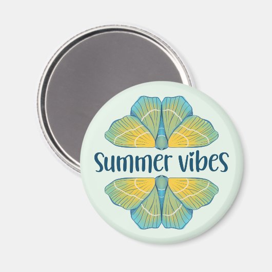 Summer Vibes Butterfly Magneet (Voorkant / Achterkant)