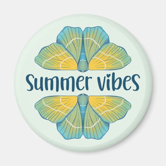 Summer Vibes Butterfly Magneet (Voorkant)