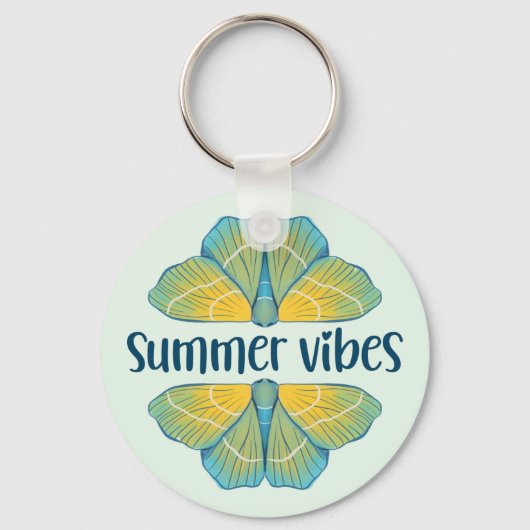 Summer Vibes Butterfly Sleutelhanger (Voorkant)