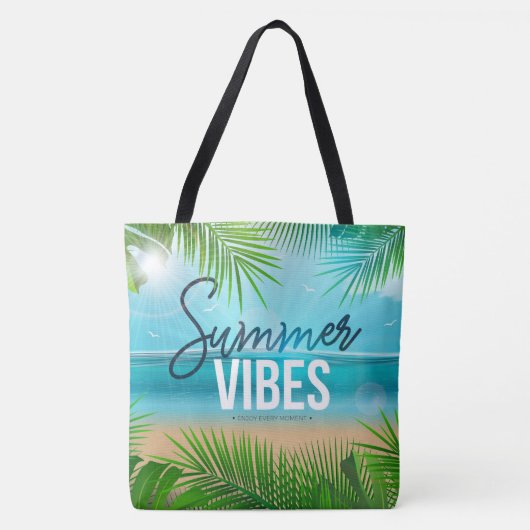 Summer Vibes Canvas tas (Voorkant)