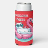 Summer Vibes Cat Seltzer Blikjeskoeler (Seltzer Achterkant)