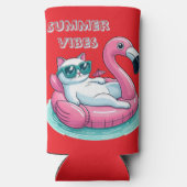 Summer Vibes Cat Seltzer Blikjeskoeler (Achterkant)