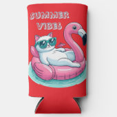 Summer Vibes Cat Seltzer Blikjeskoeler (Voorkant)