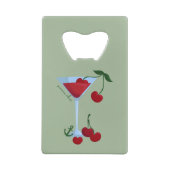 Summer Vibes Cherry Creditkaart Flessenopener (Achterkant)