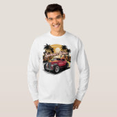 Summer Vibes Classic Car T-shirt (Voorkant volledig)
