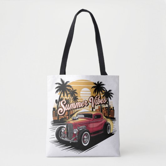 Summer Vibes Classic Car Tote Bag (Voorkant)