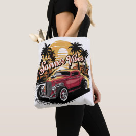 Summer Vibes Classic Car Tote Bag