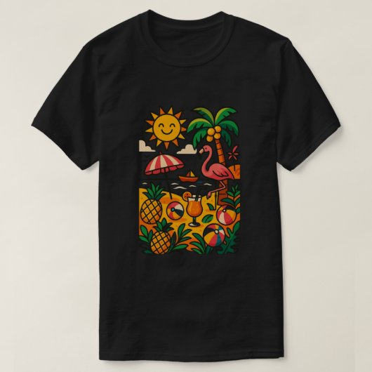 summer vibes classic t-shirt  (Design voorkant)