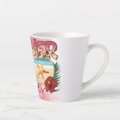 Summer Vibes | Coastal Beach Zonnebril Ontwerp Latte Mok (Rechts)